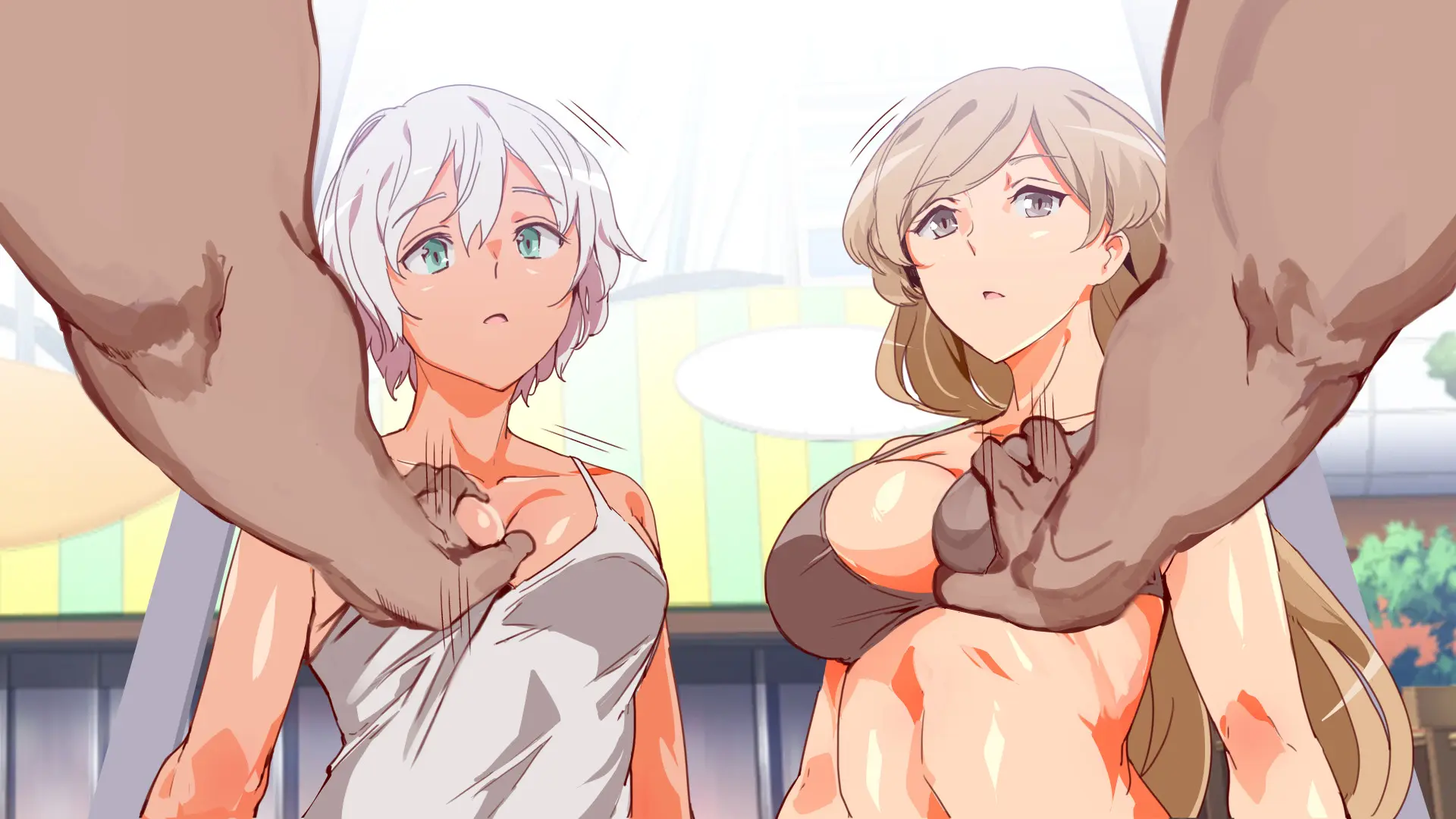 Mukanshin Pool ~Au Onna Zenin, Sekuhara Shihoudai No Aruku Nama Onaho | 무관심 수영장 ~만나는 여자 전원 성희롱 무제한의 걸어다니는 생오나홀 ~